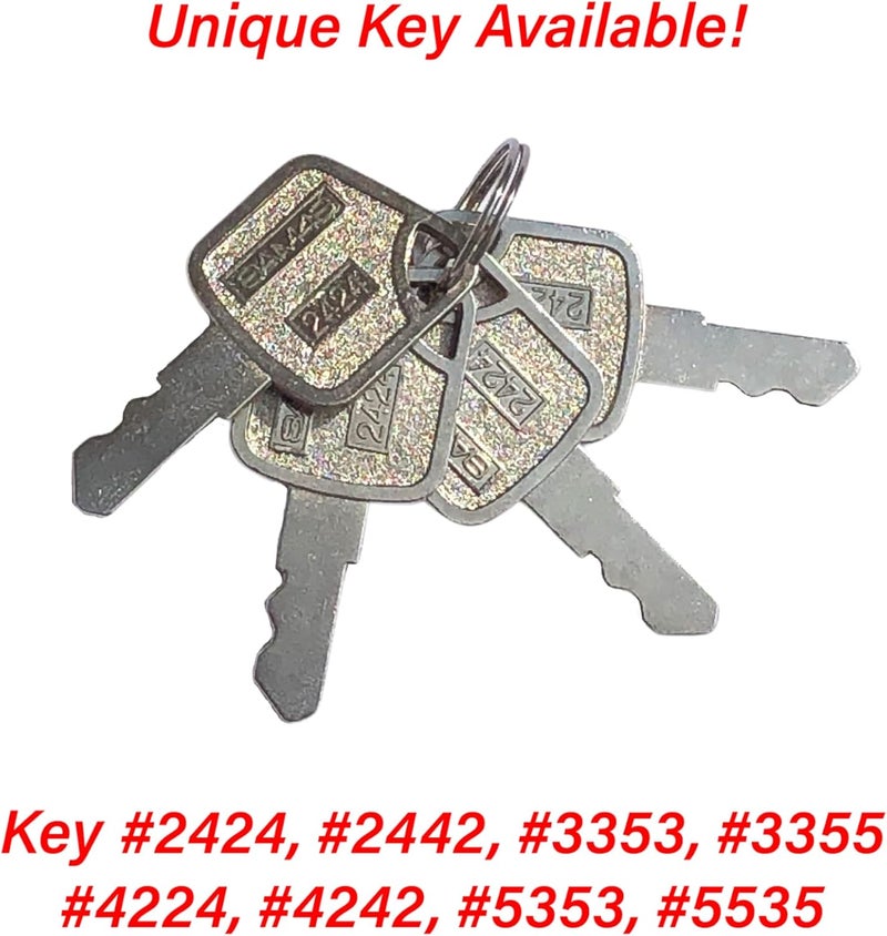 HK SYSTEMS SAM4s Key Number 2424, Four Keys for 16" Cash Drawer - Image 2